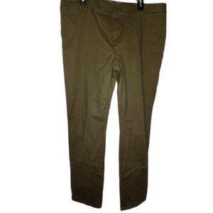 Tommy Hilfiger Pants Womens Size 18 Dark Olive Green Hampton Stretch Chino